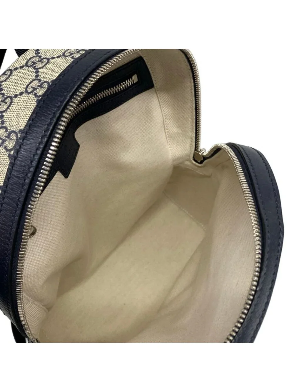 Gucci Backpack Ophidia Ivory Navy Red Leather